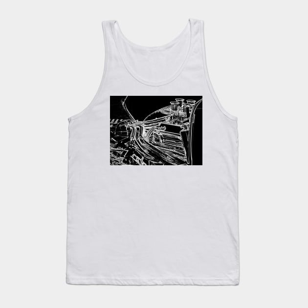 GT40 Engine Tracing Tank Top by Handy Unicorn